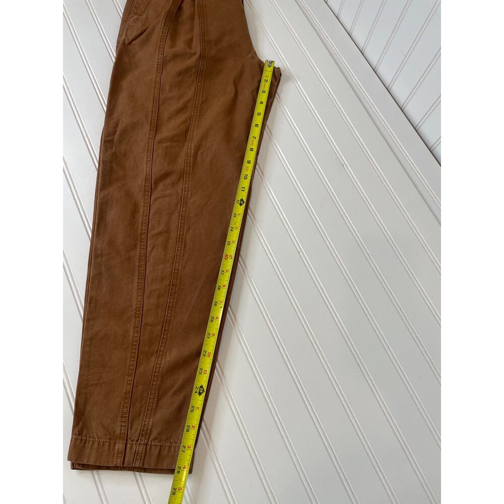 Joie Brown High-Waist Tapered Pants - Picture 6 of 7